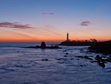 Pigeon Point Lighthouse Sunset Stock Photography Pigeon Point Lighthouse Sunset Stock Photography