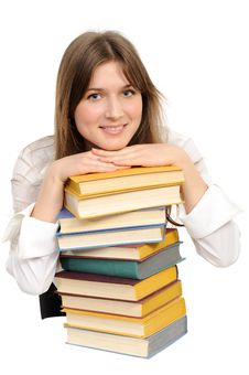 Student Girl With Books Royalty Free Stock Images Student Girl With Books Royalty Free Stock Images
