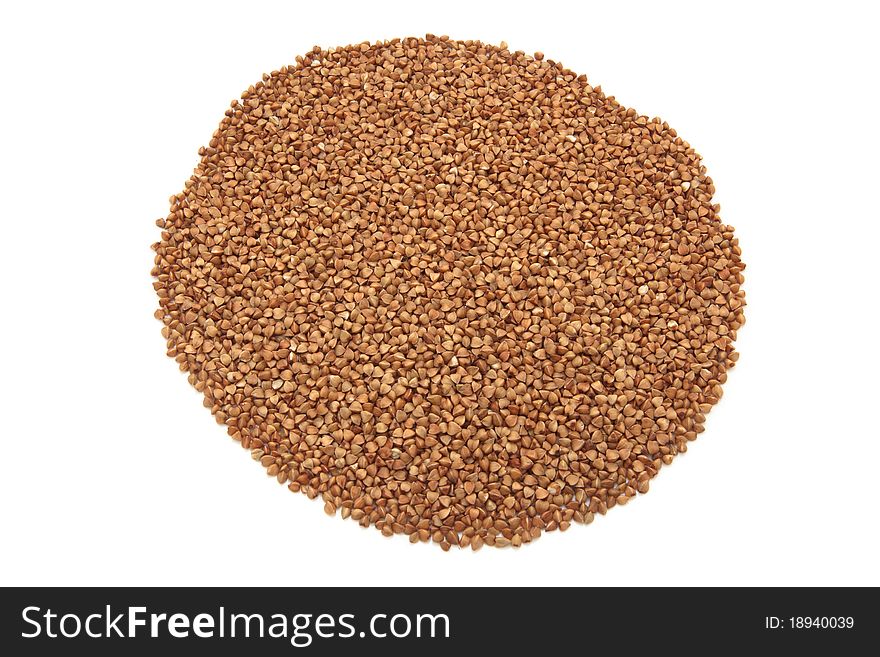 Buckwheat isolated on a white background