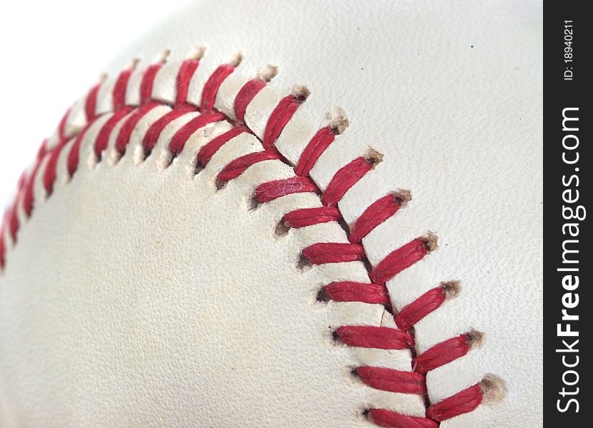 Closeup of a baseball perfect for a sports background. Closeup of a baseball perfect for a sports background