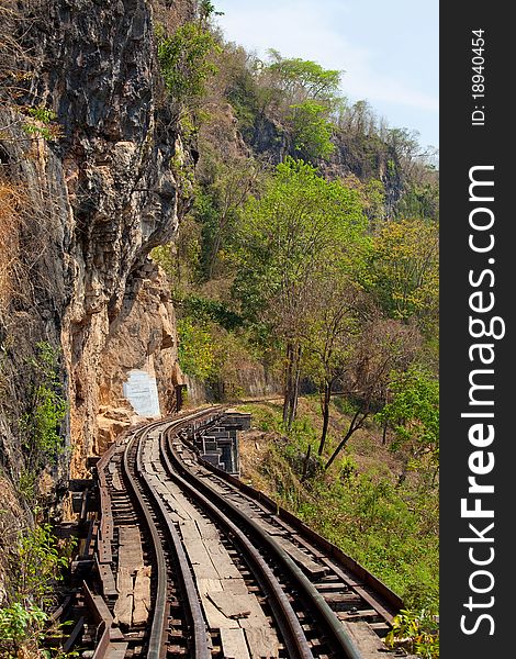 Death Railway in Kanchanaburi, Thailand