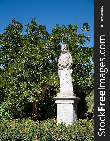 Virgin Mary in the Genoves Park, Cadiz