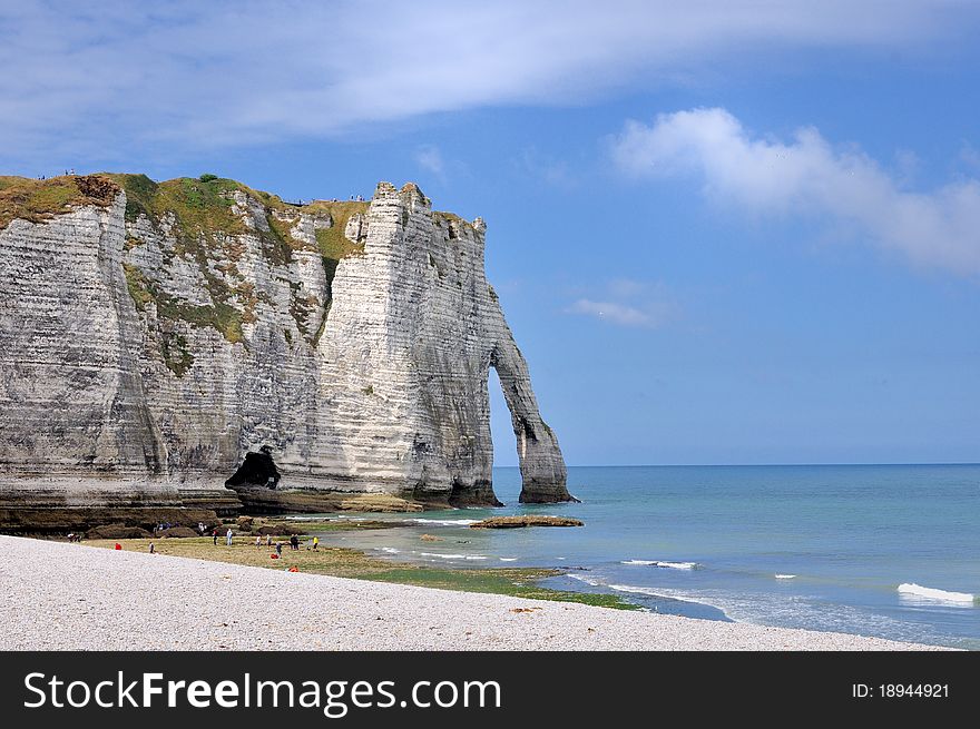 Traveling Europe - Etretat, Normandy Coast, France. Traveling Europe - Etretat, Normandy Coast, France