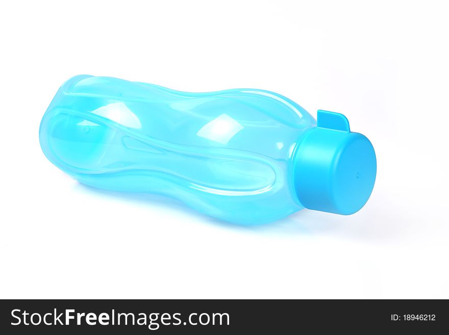 Closed Empty Plastic Water Bottle