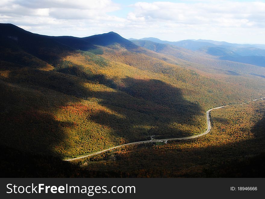 Scenic landscape photo of New Hampshire forests