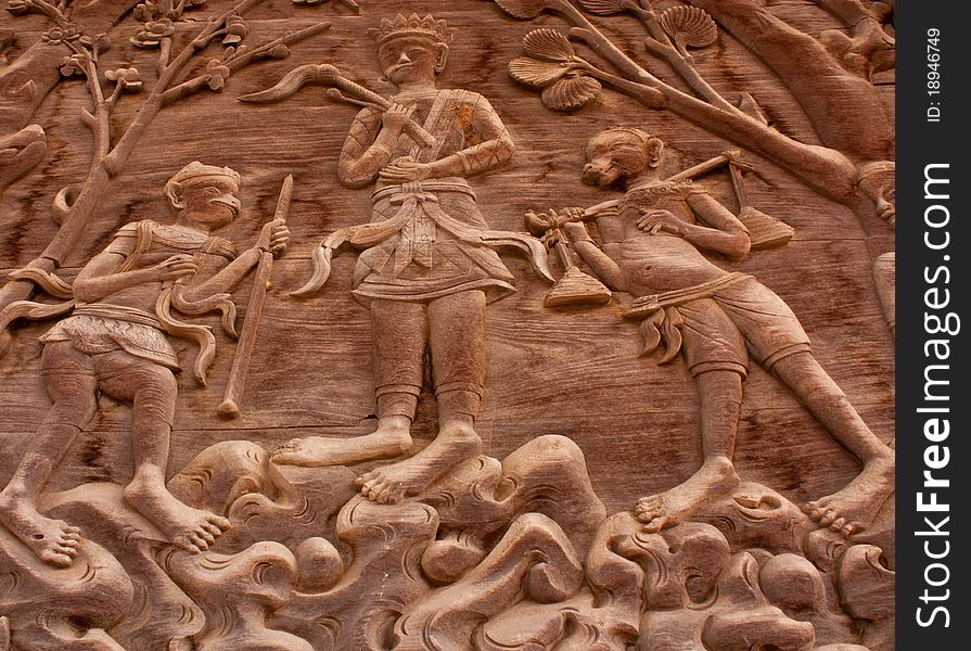 Wood carving is a form on the ancient myth.