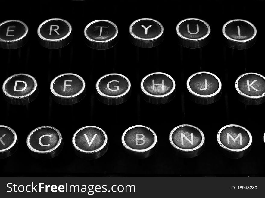Abstract image of Vintage Typewriter. Abstract image of Vintage Typewriter