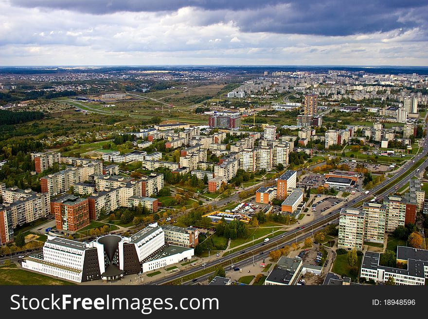 Vilnius. Capital of Lithuania. Bird's - eye view