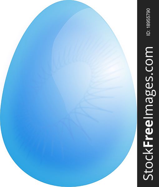 This is a glass easter egg