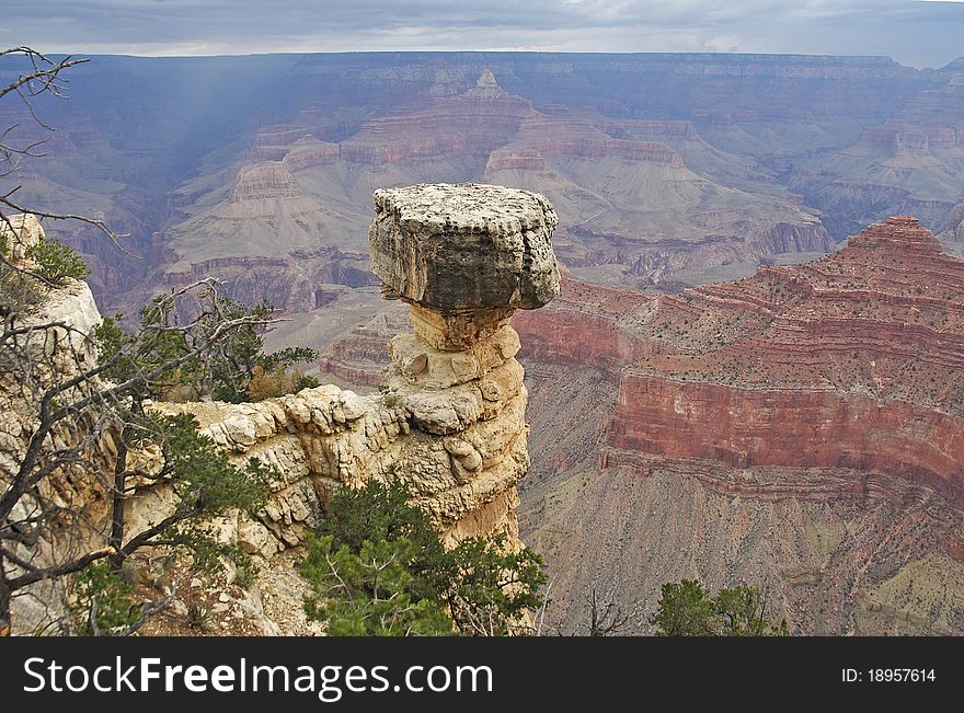 Detail one of the monument in Grand Canyon. Detail one of the monument in Grand Canyon