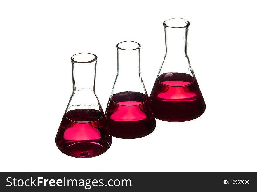 Laboratory flasks.
