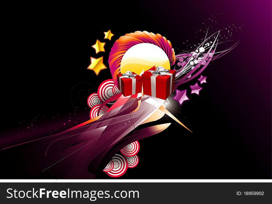 Background abstract gift illustration composition