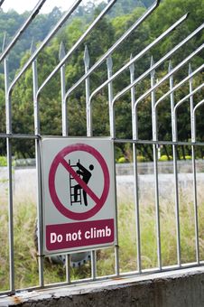 Do Not Climb Royalty Free Stock Photo Do Not Climb Royalty Free Stock Photo