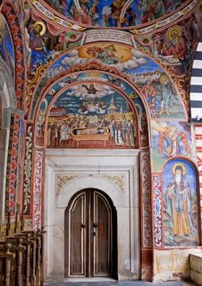 Ceiling Of Rila Monastery In Bulgaria Royalty Free Stock Image Ceiling Of Rila Monastery In Bulgaria Royalty Free Stock Image