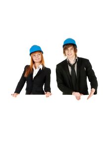 Business Man And Business Woman. Royalty Free Stock Image