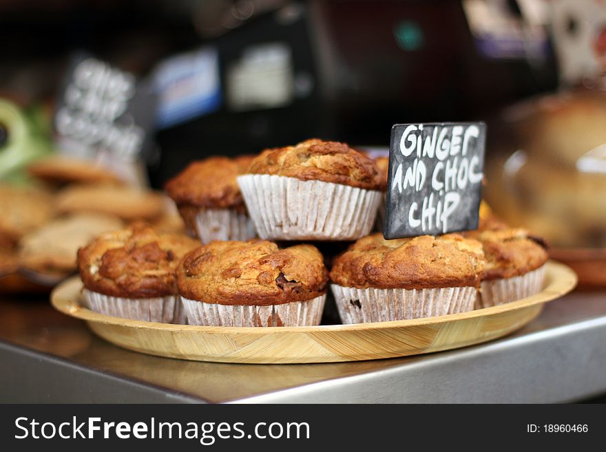 Ginger And Choc Chip Muffins