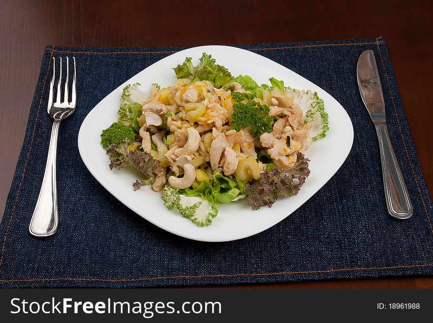 Vegetarian food, close up shot