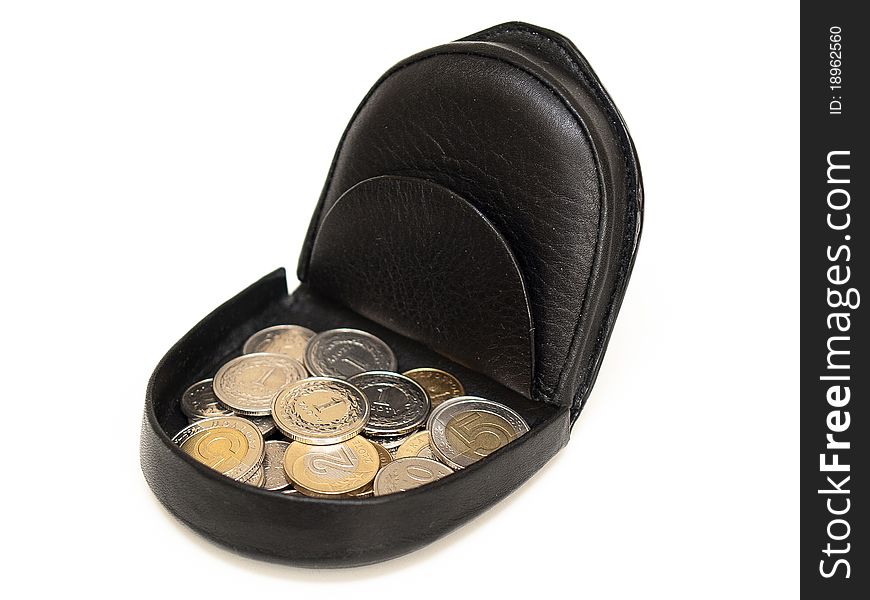 Purse with coins