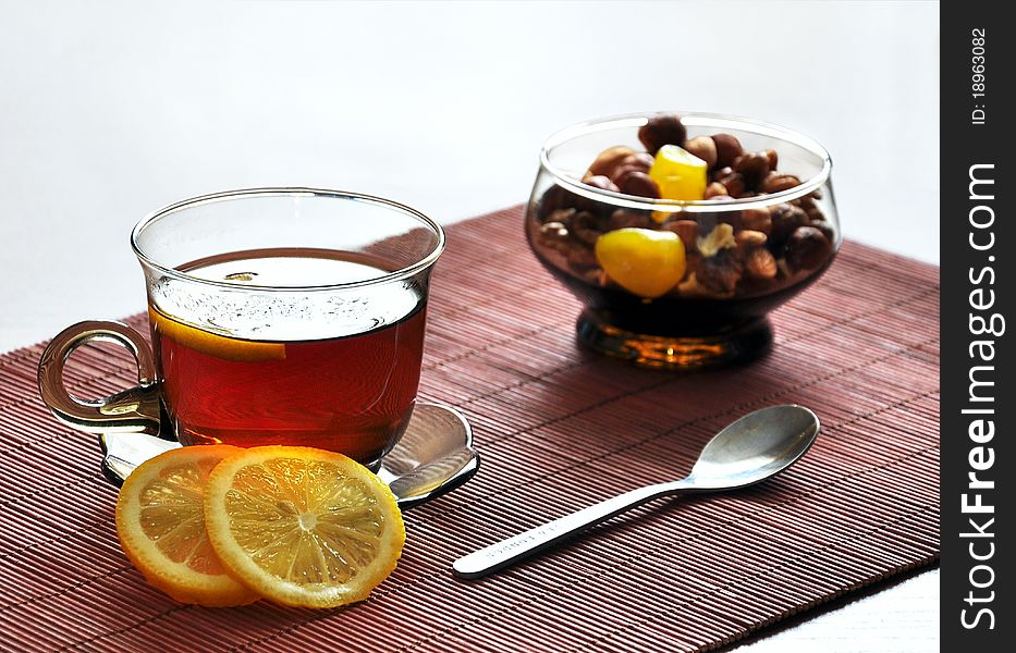 Tea with lemon