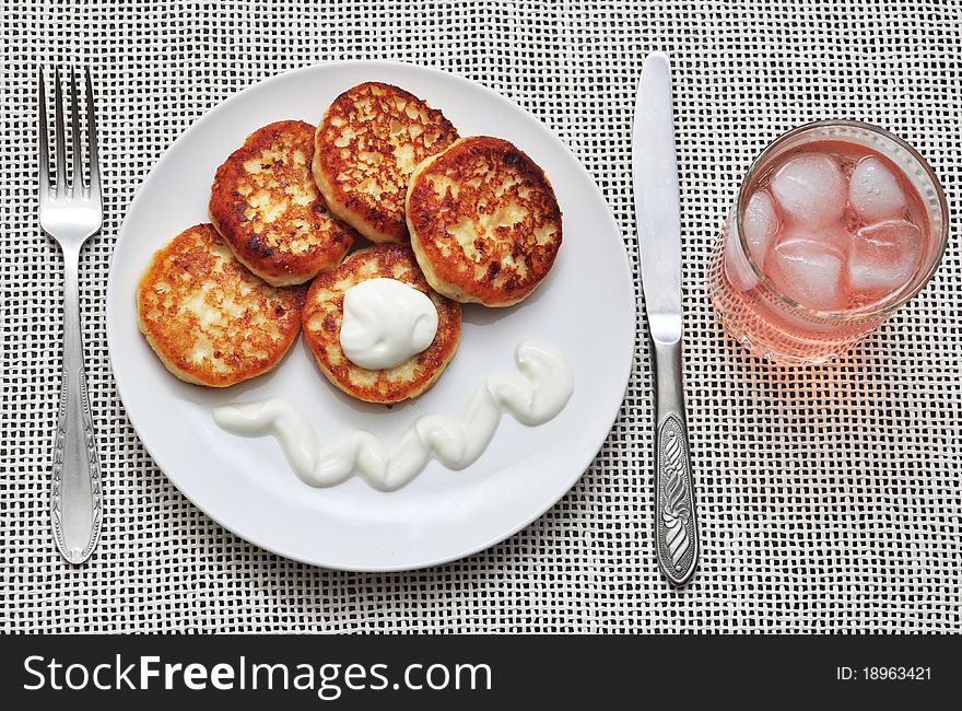 Cottage cheese pancakes