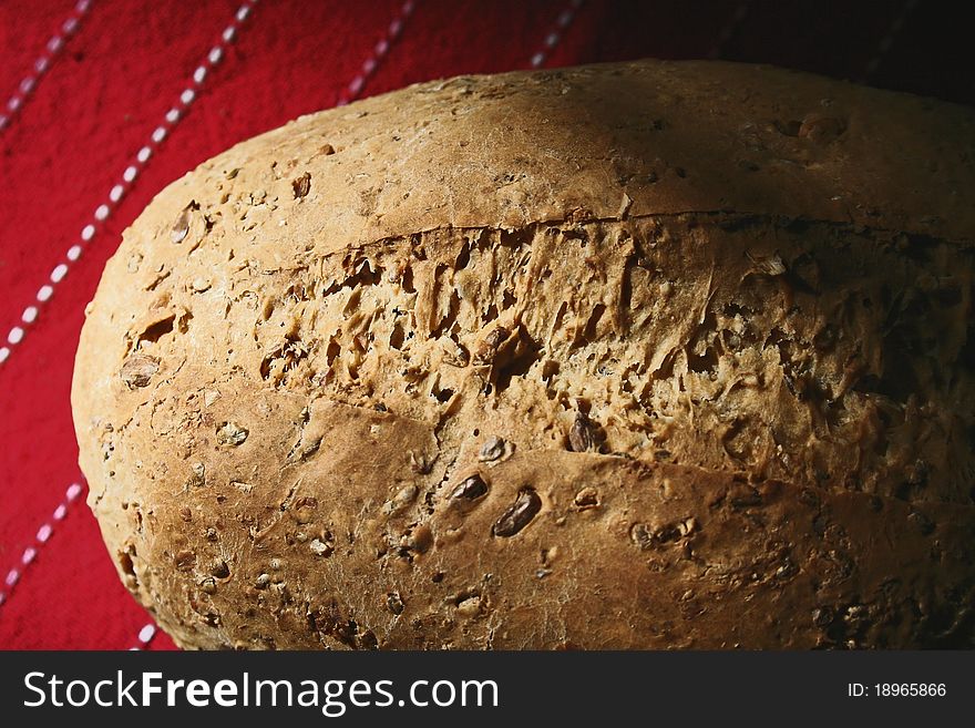 Freshly home made loaf of bread