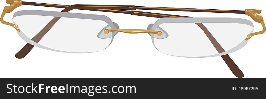 Glasses Isolated On The White