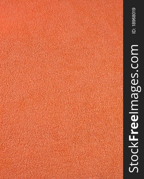 Terrycloth orange textile. High resolution photo. Terrycloth orange textile. High resolution photo.