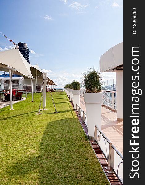 Putting Green on luxury Cruise Ship. Putting Green on luxury Cruise Ship