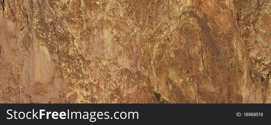 Close-up of rock wall at Smith Rock State Park, Oregon