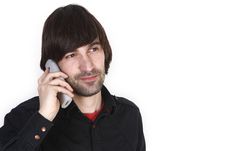 Telephone Man Royalty Free Stock Image Telephone Man Royalty Free Stock Image