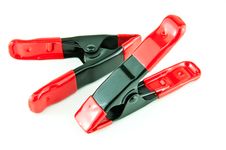 Two A-clamps Stock Photography