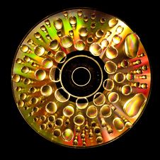 CD With Waterdroplets On Royalty Free Stock Photos