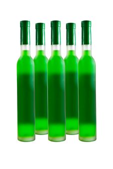 Green Wine Bottle Royalty Free Stock Photography Green Wine Bottle Royalty Free Stock Photography