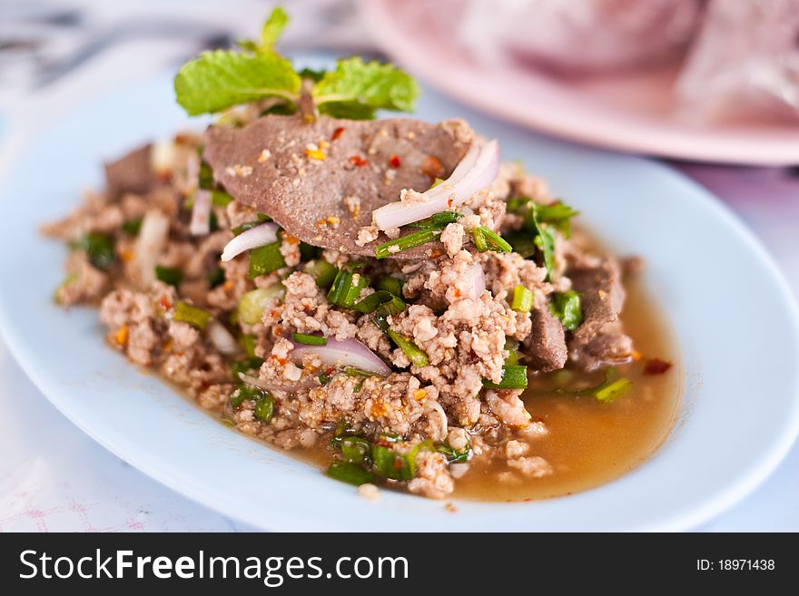 Larb Thai Style Food