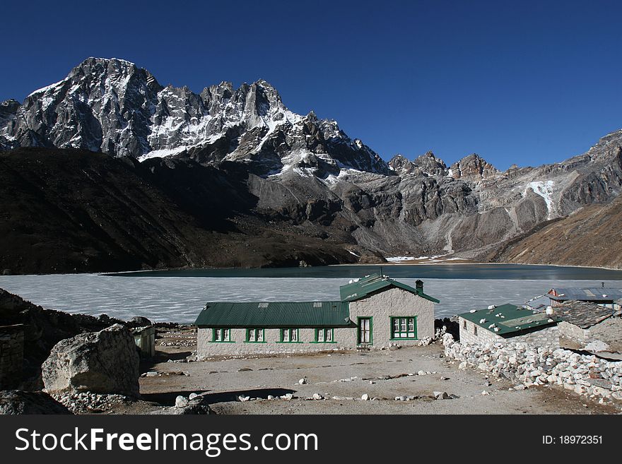 Gokyo village and lake, Himalaya, Nepal