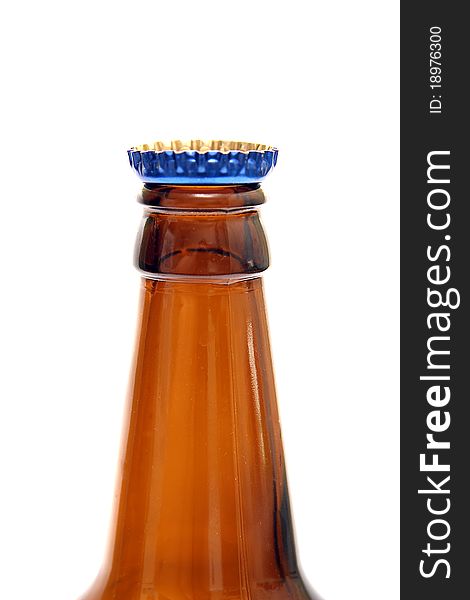 Beer bottle isolated on white