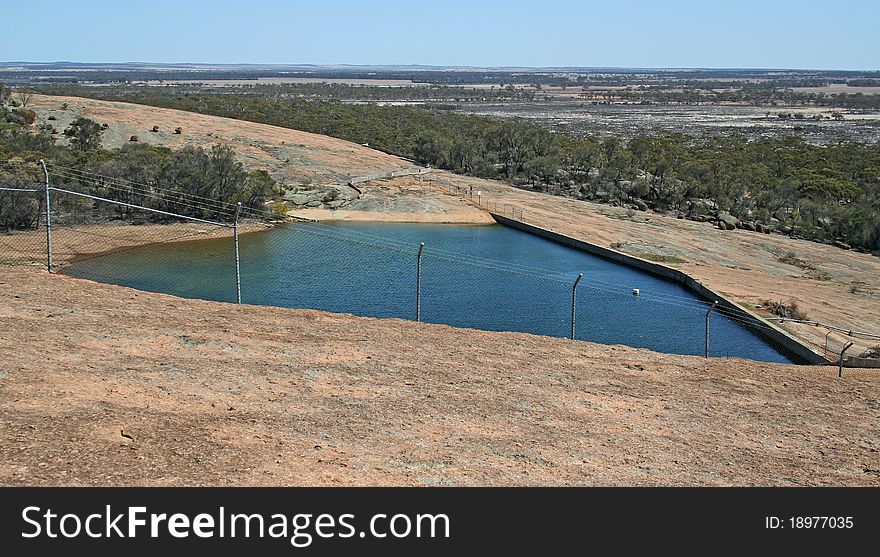 Water Tank at the top of Hyden Rock