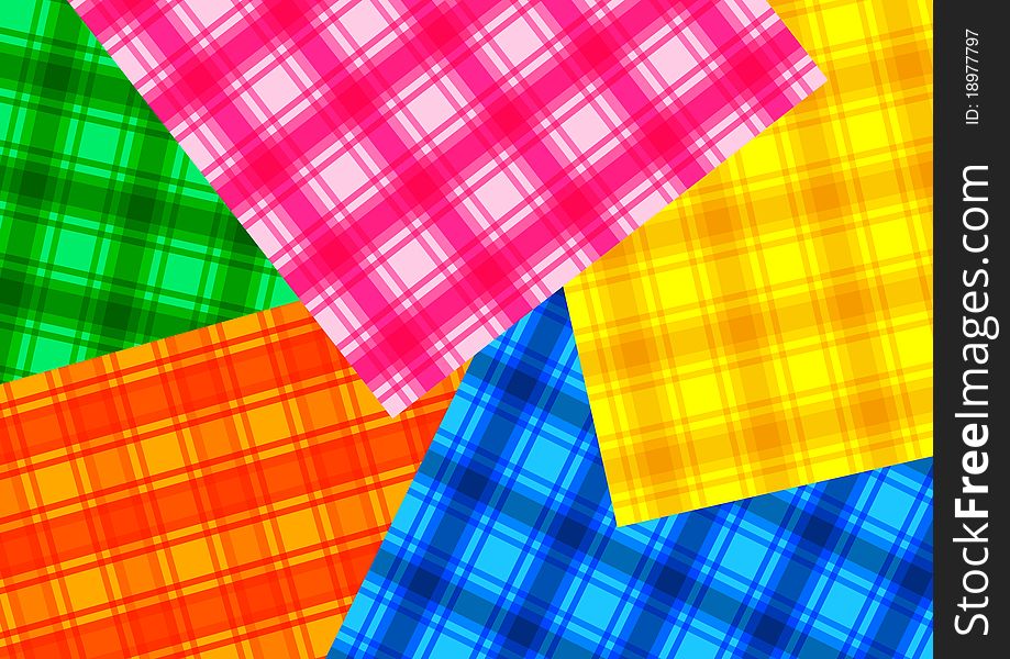 Detail of colourful fabric background