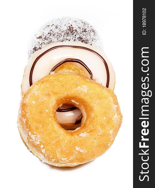 Creamy Delicious Donut (doughnut) Isolated