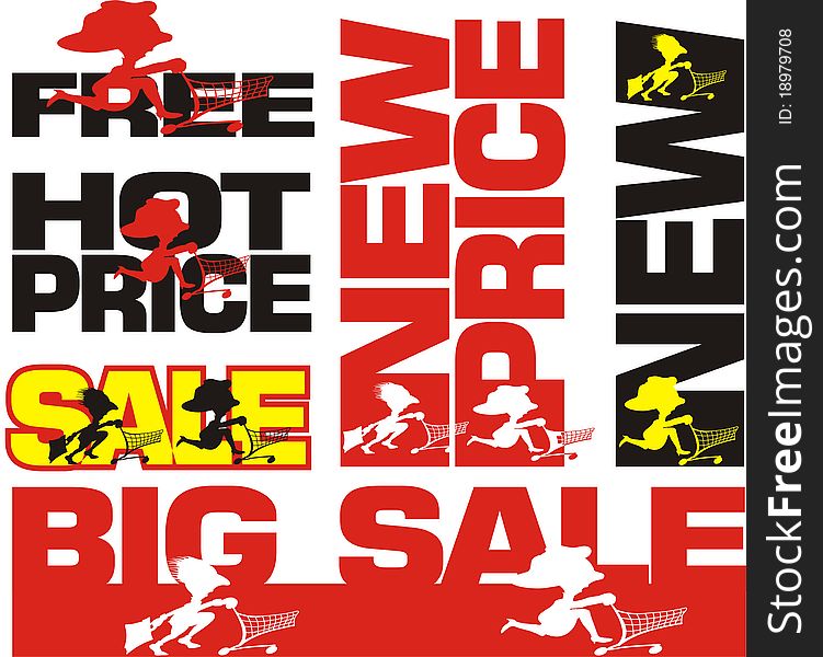 End of season sale, in a sale, special price. End of season sale, in a sale, special price