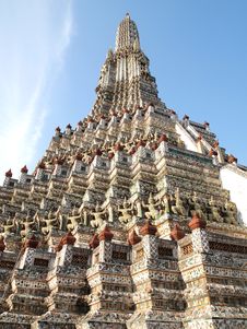 Pagoda In The Wat Arun (Temple Of The Dawn) Stock Photography