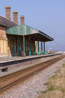 Deserted Rural Railway Station Stock Photography Deserted Rural Railway Station Stock Photography