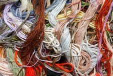 Cross-Stitch Threads Stock Image