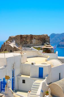 Traditional Architecture In Santorini Royalty Free Stock Image