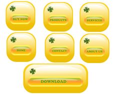 Web Buttons, Cdr Vector Royalty Free Stock Photography
