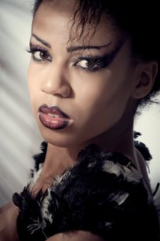Beautiful Fashion Model With Creative Makeup Stock Image Beautiful Fashion Model With Creative Makeup Stock Image