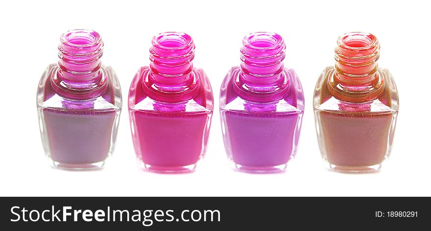 Nail polishers set for manicure