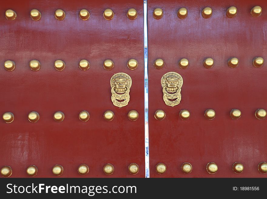 Chinese royal door