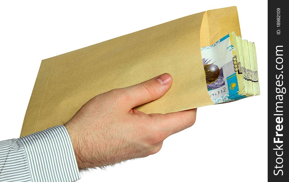 Bribe someone with these notes fanned out of a yellow envelope. Bribe someone with these notes fanned out of a yellow envelope