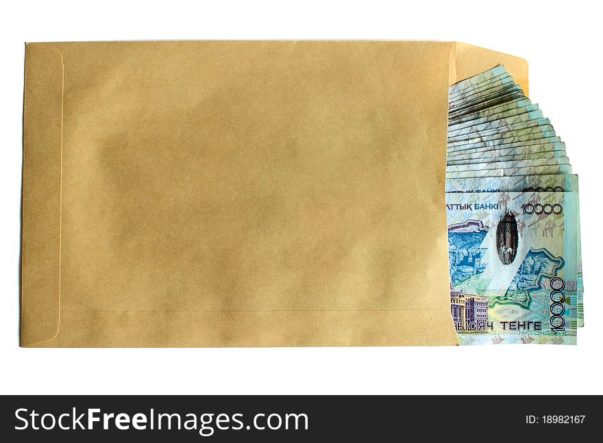 Kazakh Money In Envelope